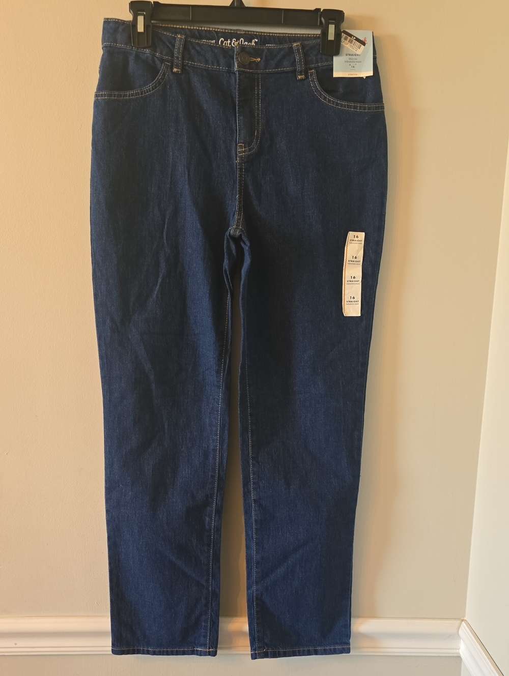Cat & Jack Girls Straight Leg Jeans Size 16